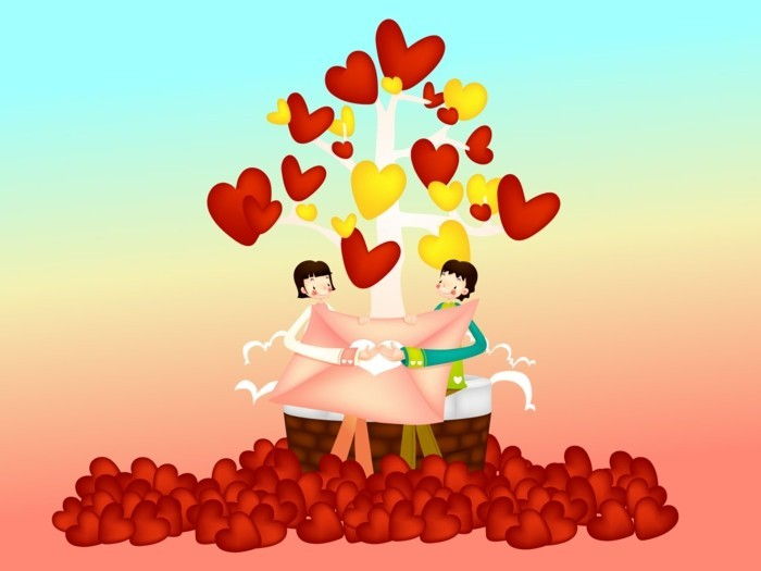 gratis bakgrundsbild valentine-intressant animation
