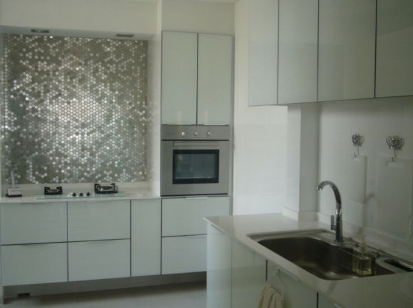 mutfak aynaları için gümüş tasarım