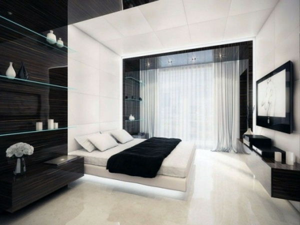 Modernus, miegamojo baldų dizainas-idėjos