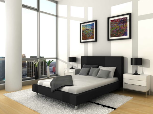 modernus baldų komplektas su baldais - puiki atmosfera - prabangi lova