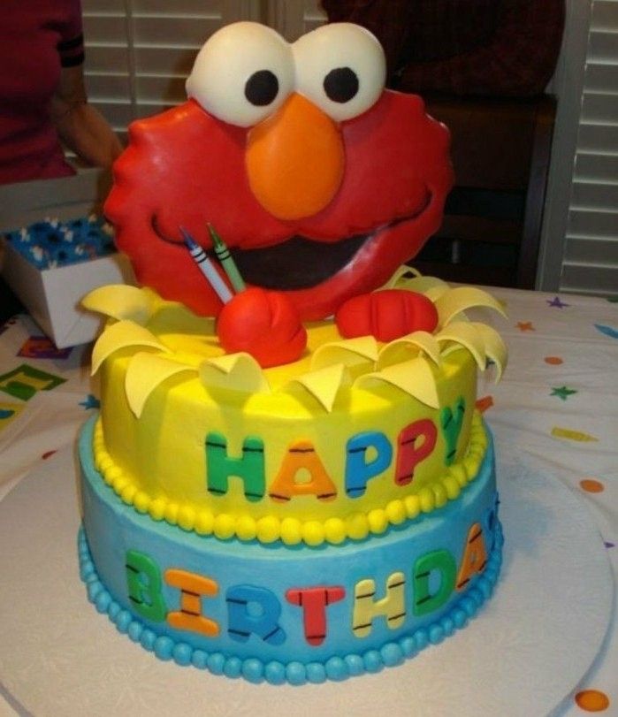 patys-priėmimo Child-pyragai-yourself-make-Elmo-surprise- motyvas pyragai