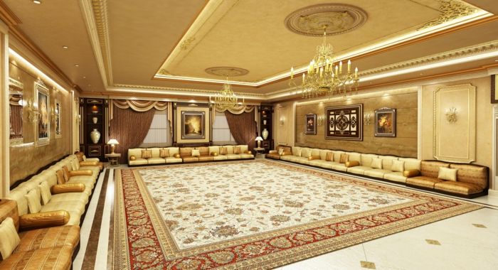 mobilier oriental fler de lux în propria ta locuință design de lux interior covor mare persan