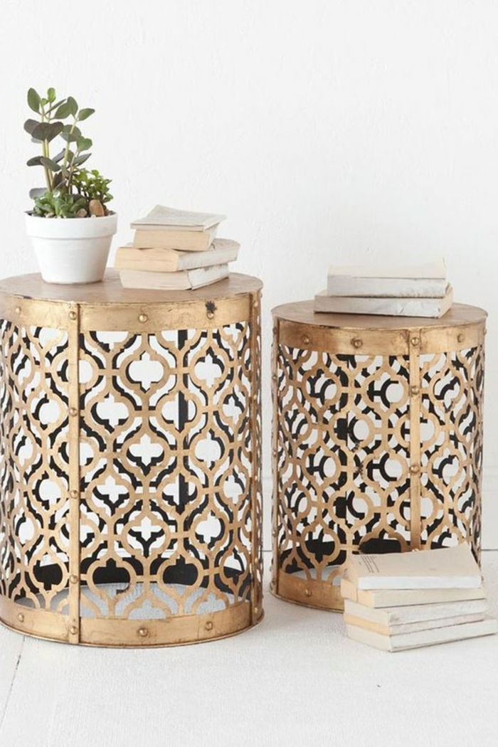 mobilier arabic piese decorative decoregale pentru oală și cărți cafea mese decorative de aur