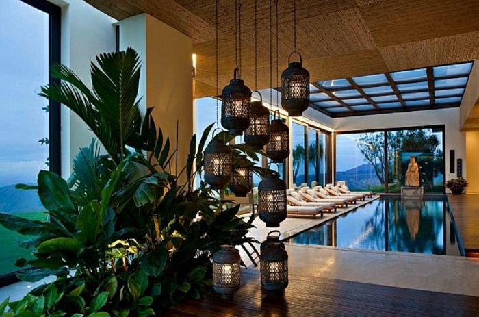 arab mobilier mare atmosferă în propriile tale deco idei de gradina cu plante și lanterne agățat lampă piscină