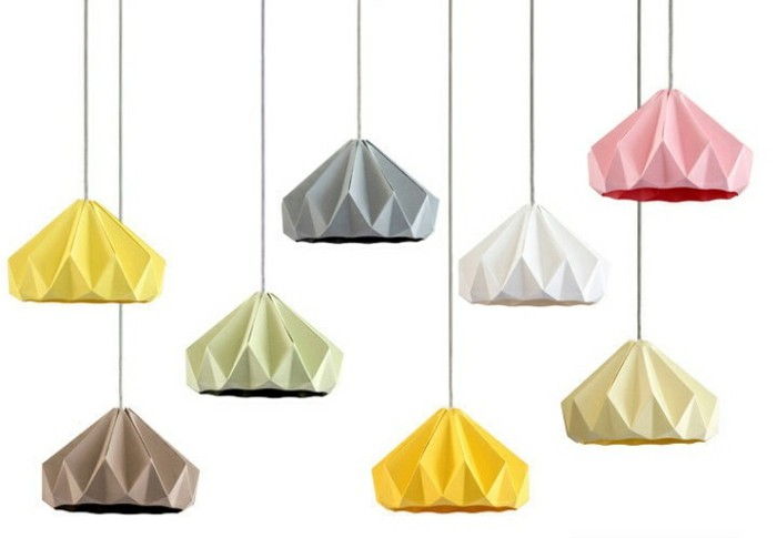 Origami-abajures-origami-abajur originais