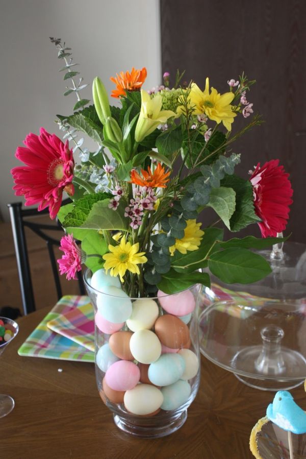 Påsk dekorera dig själv tinker-colorful-flowers-många ägg