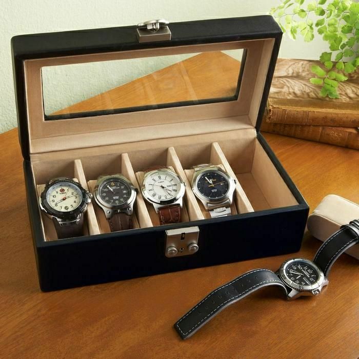 presente personalizado para homens relógios-the-box elegante