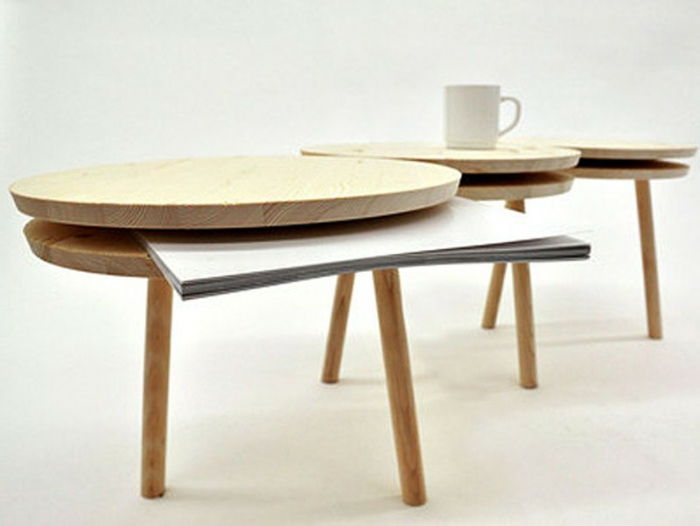 erdvę taupančios-baldai-įdomus stalai