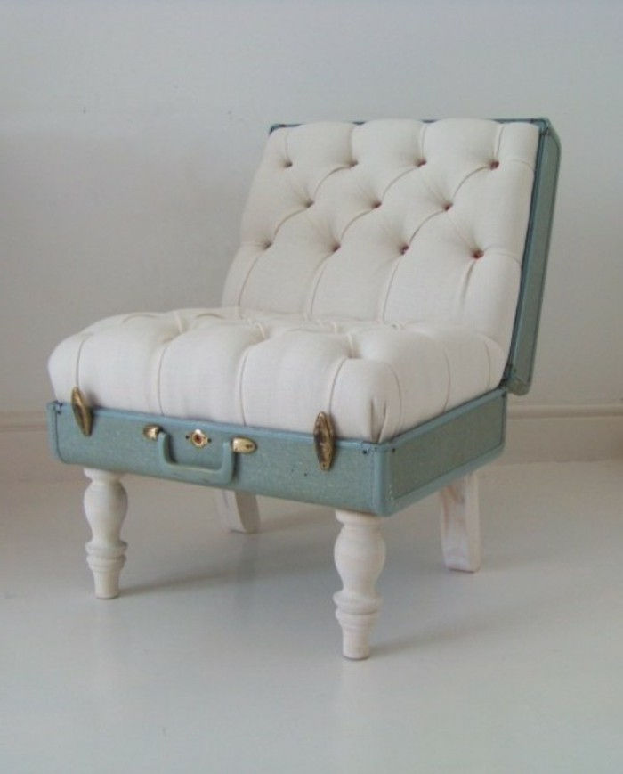 återvinning tinker retro modell-vit-stol