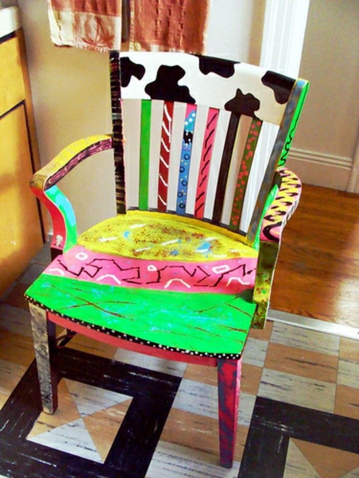 återvinning möbelfärg-vackra-stol