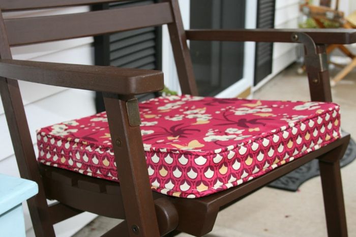 Kırmızı-koltuk minderleri-için-sandalyeler renkli yastıklar sandalye yastıkları