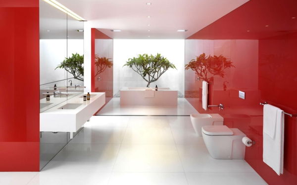 rdeče-kopalnica-luksuznih kopalnica oprema-kopalnica-design-kopalnica-set-einrichtugsideen-