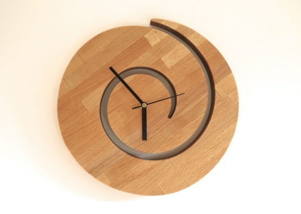 okroglo izvirno stenska ura-out lesene stenske ure