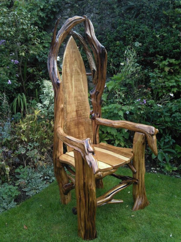 rustikk hagemøbler-kjøler-stol