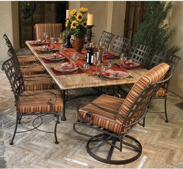 rustikk hagemøbler-tipp-spisebord