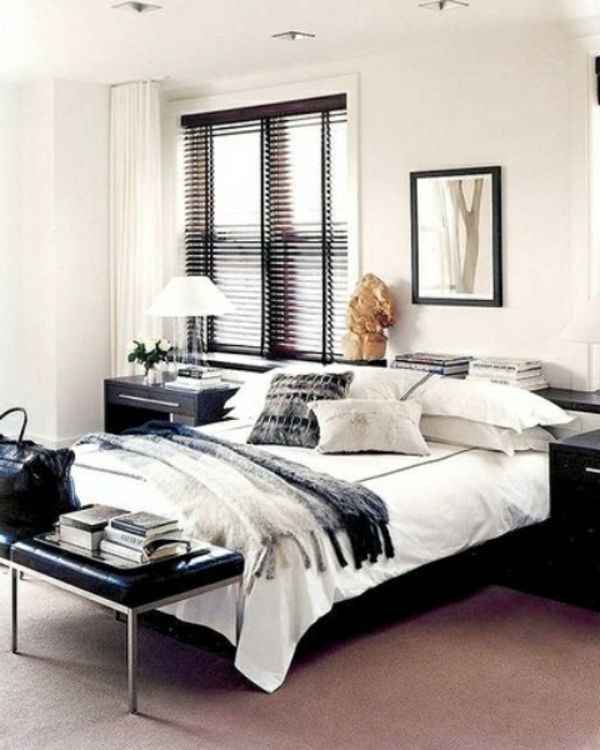 bedroom-home-decor-for-men-farge-design-svart og hvitt