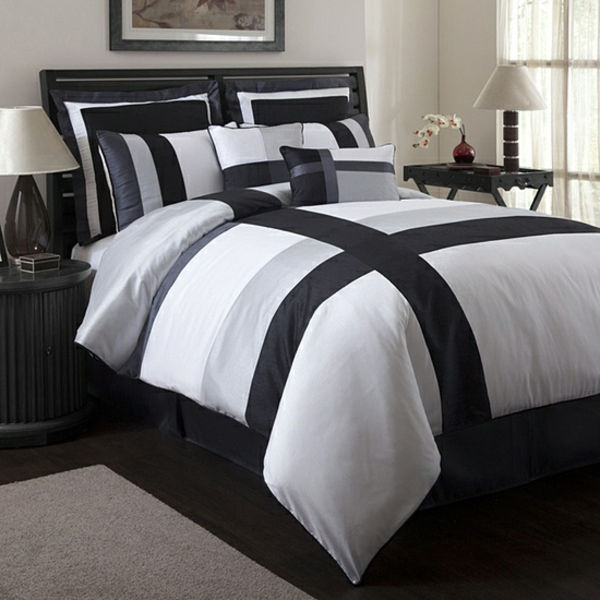 soverom-inspirasjon-vakker-seng-for-menn-grå-og-hvitt kombinere