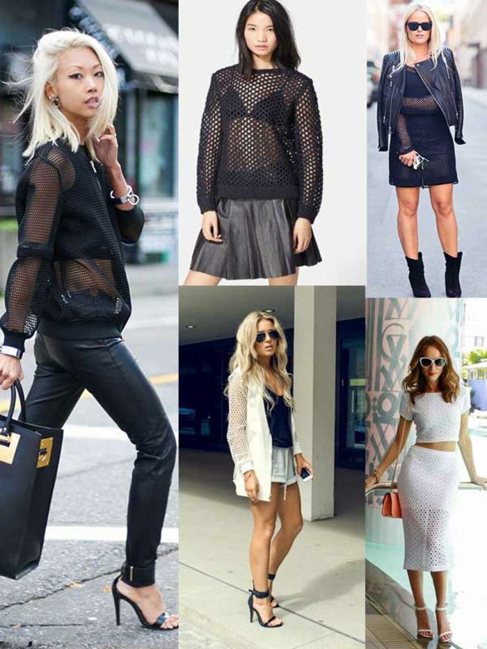 Šaty kód inteligentné náhodné čierne a biele outfit nápady pre trendy blondínka a bruneta ženy