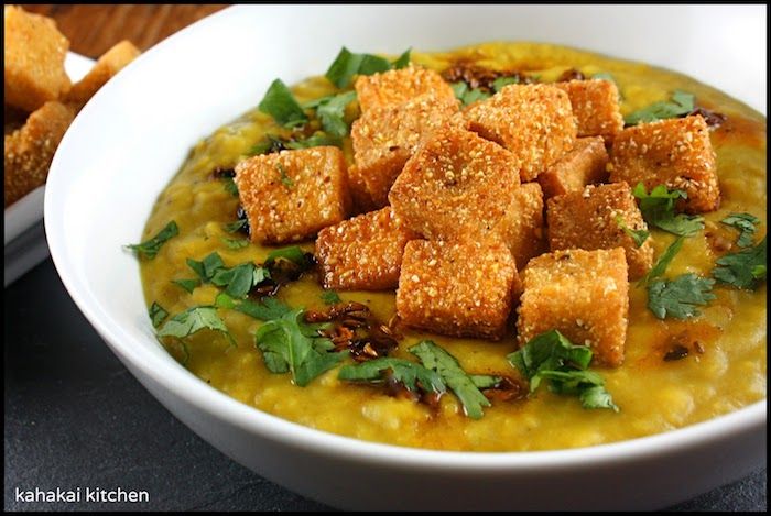 Tofu recept polievka s tofu krehké tofu kúsky v polievke namiesto chleba pomocou nápadov ázijské varenie exotické