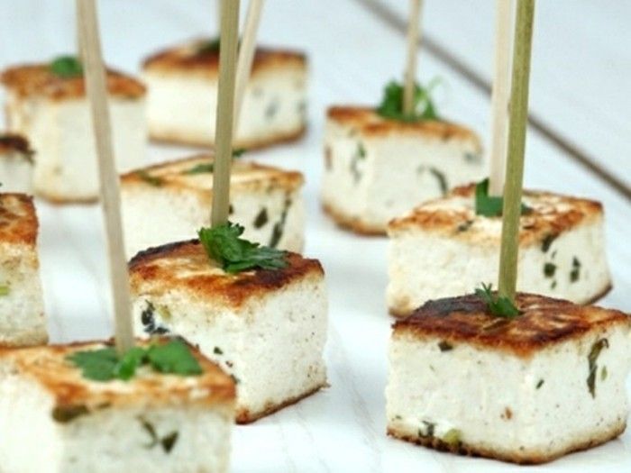 recept hodváb tofu strana gril strana jedlo slúži tofu kúsky petržlen predjedlo slúžiť