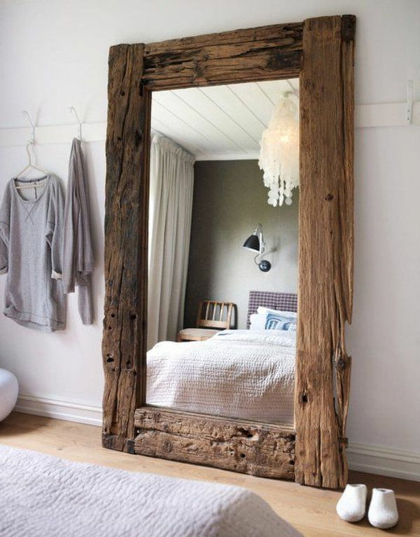 Dreifuotų medžių rėmas, skirtas sienų veidrodžiams - padaryti gražų namų deko