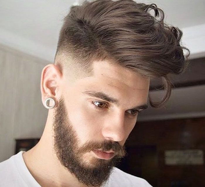 sidecut men long hair nice styles for men barba idea baffi orecchino