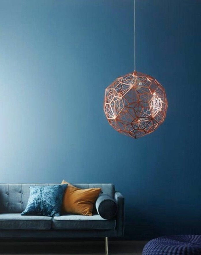 vägg färg-bensin hängande lampa moderna-soffa-med-Throw