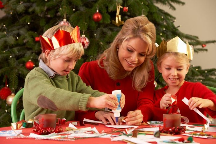 jul Tinker-med-barn-familj-mama-och-två barn