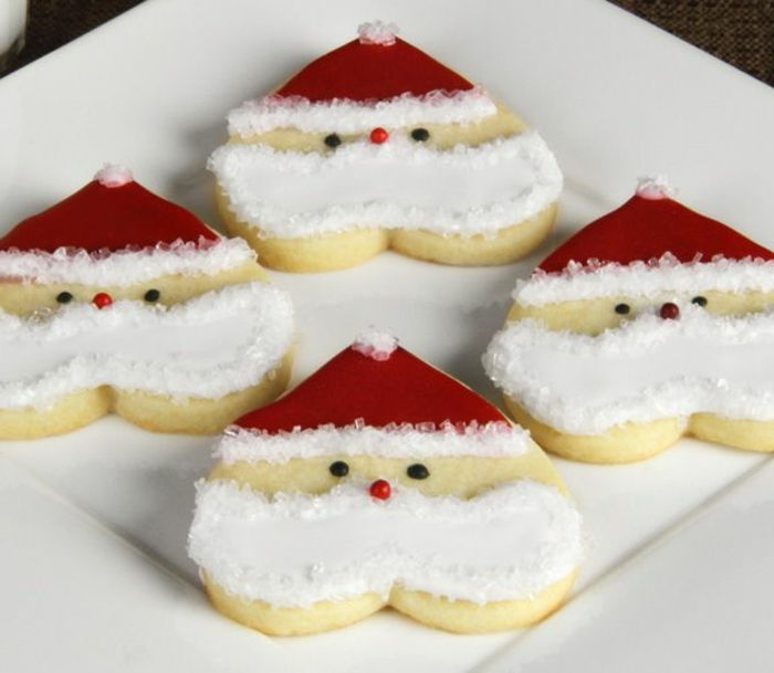 Santa Claus Christmas cookies idéer och former