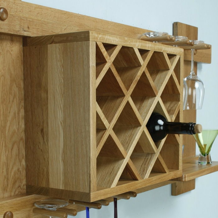 drevený stojan na drevo sám stavať nápad, ako zorganizovať domáce fľašu víno stojan na víno