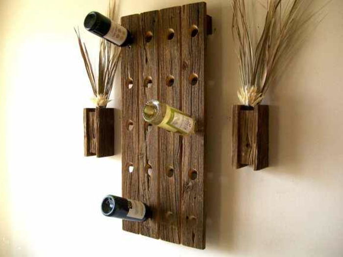 Závesný stojan na víno stavať drevený dekoratívny nábytok pre domáce nápady obrázky