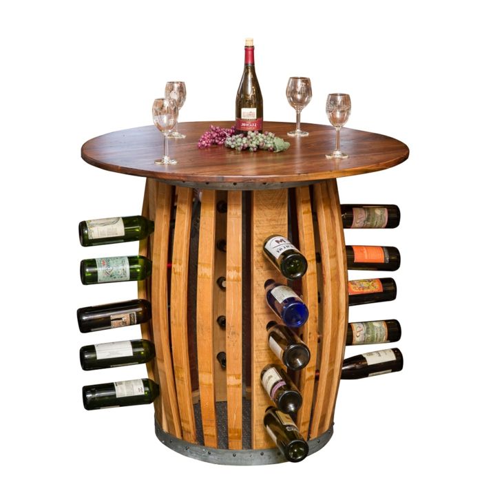 víno stojan drevené fľaše víno poháre kvetinový kreatívny dizajn pre miesto skladovania vína