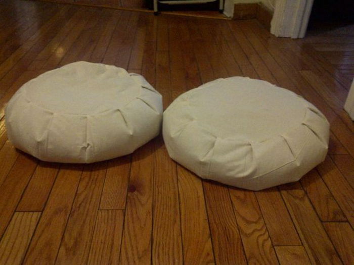 dviejų meditacija pagalvė Joga smėlio spalvos grindų