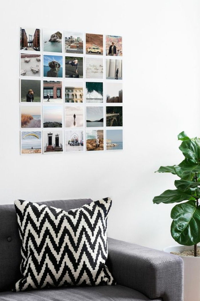 19 fotovägg idéer Foton av grå-soffa-Kisse-Grune-anläggning