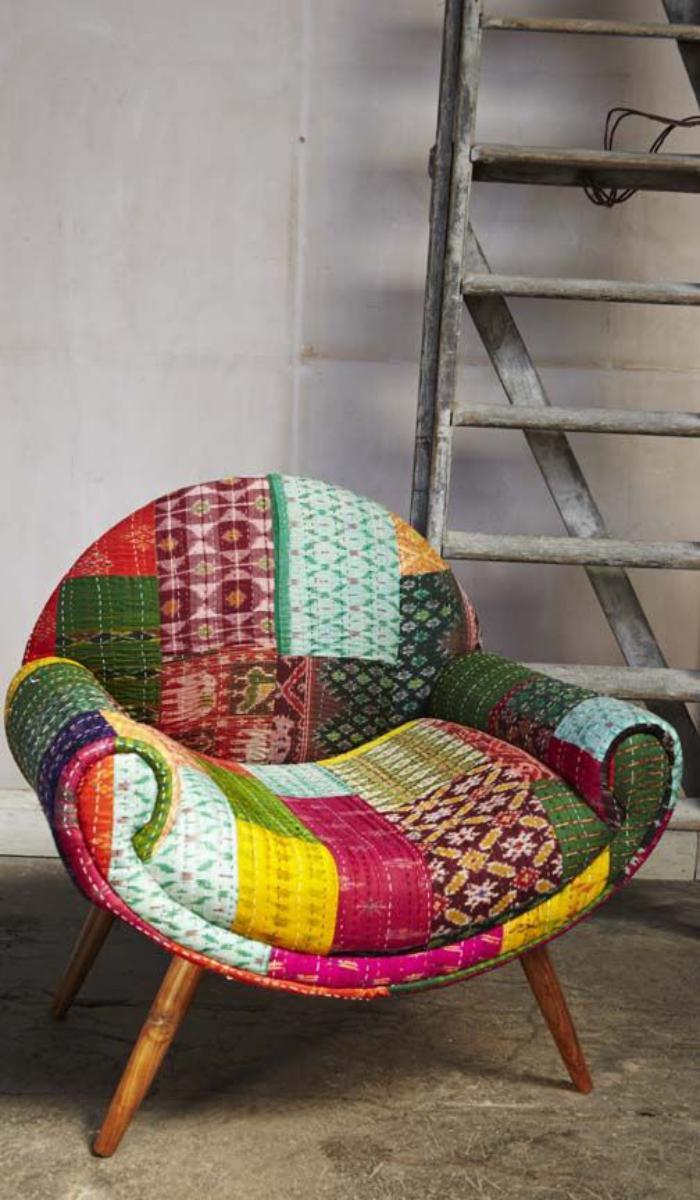 2 patchwork-stol med-fantastiska design