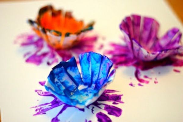 kolorowe papierowe kwiaty - piękna wiosna deco