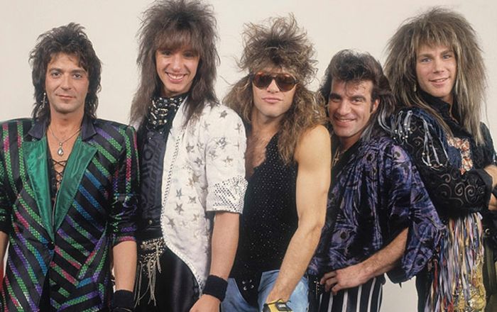 80'li yıllarda popüler erkek saç modelleri - uzun saçlar, Vokuhila, Jon Bon Jovi-Hairstyle