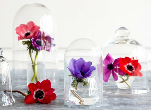 deco-floral-sticlă-masă de primăvară