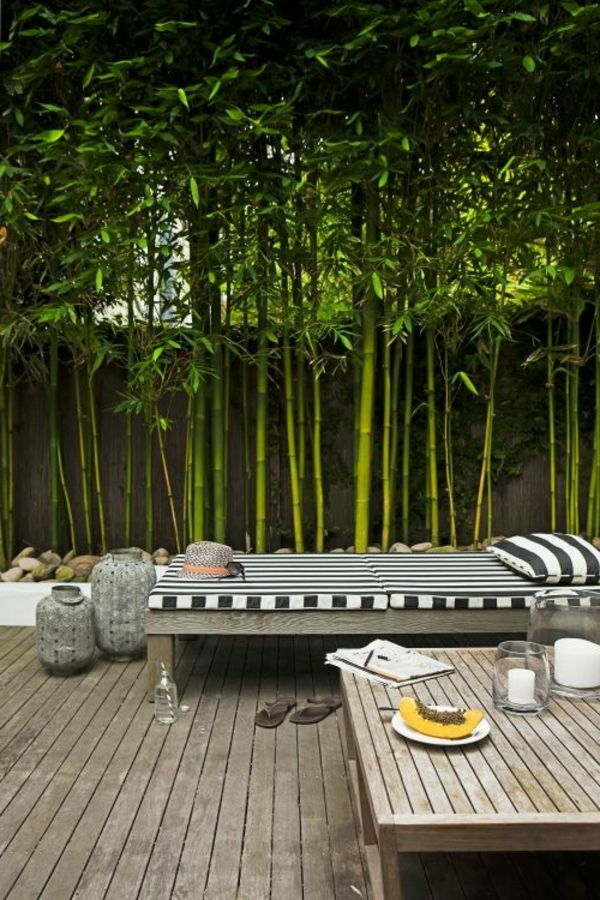 Bamboo terasa designu nápady