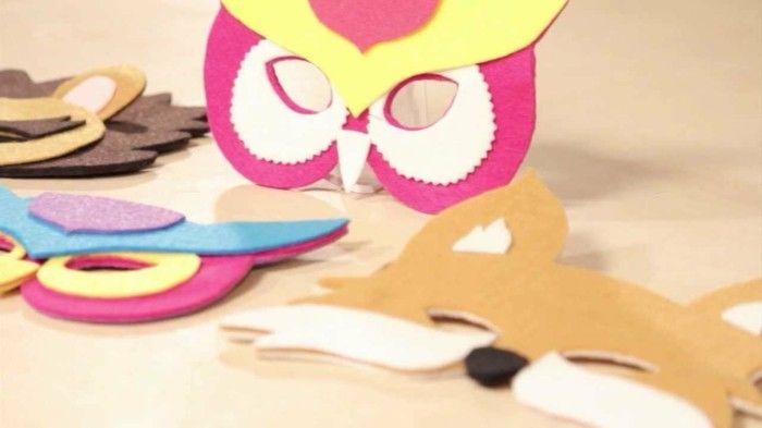 Nápady remeslá-Carnival Owl a Fox