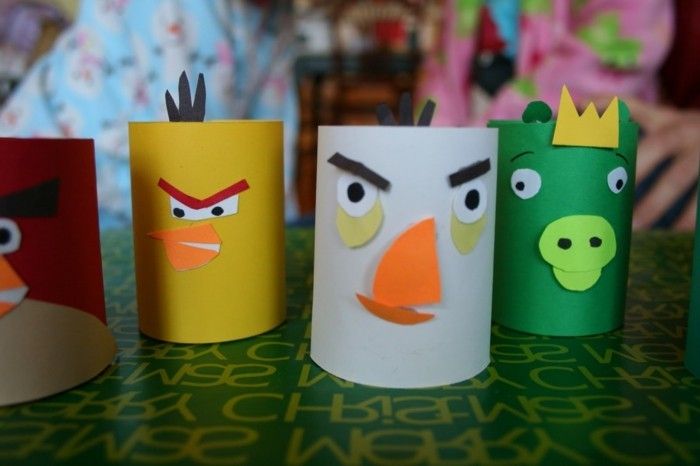 Craft Ideas-z-WC Rolls-z-gniewnych ptaków