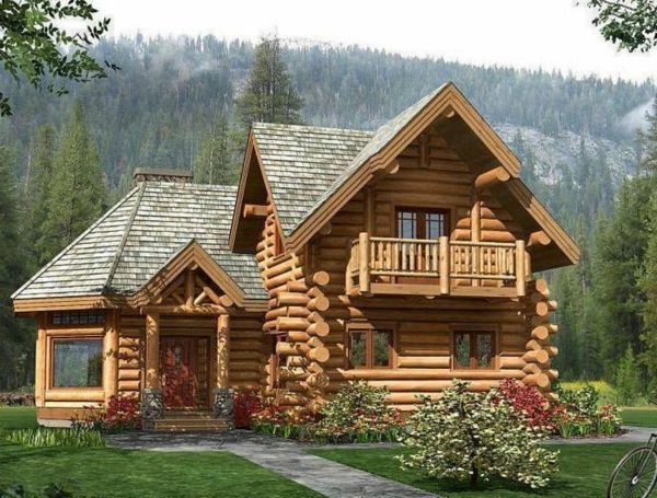 Rąstiniai namai-nuo-log architektūra