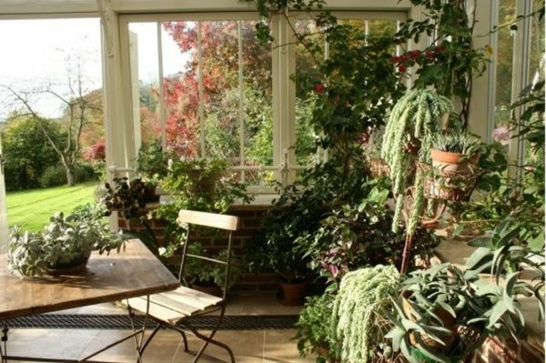 Flower träbord-växt vinterträdgård-make