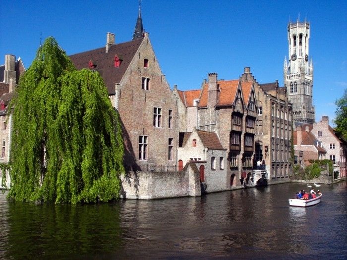 Bruggy Belgicko Rozenhoedkaai Lookout atrakcie-in-europe mestský výlety-europe