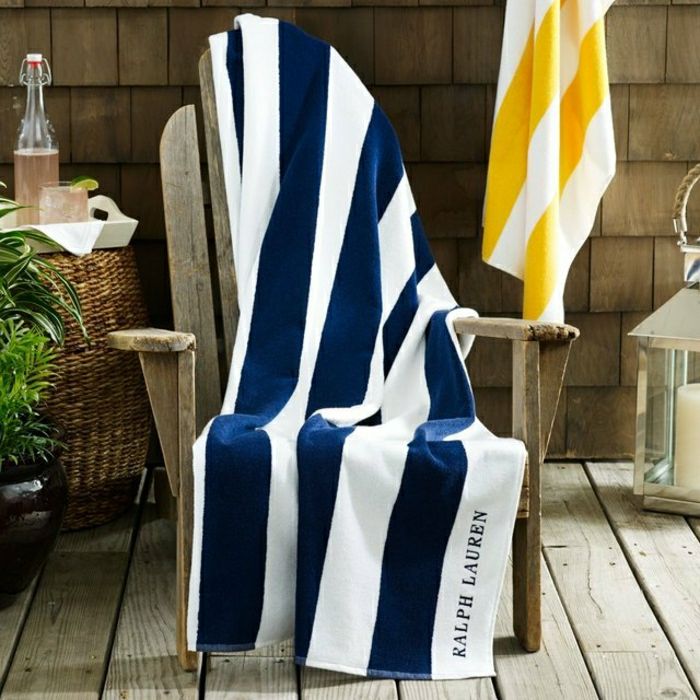 Cabana listra toalhas de praia Ralph Lauren