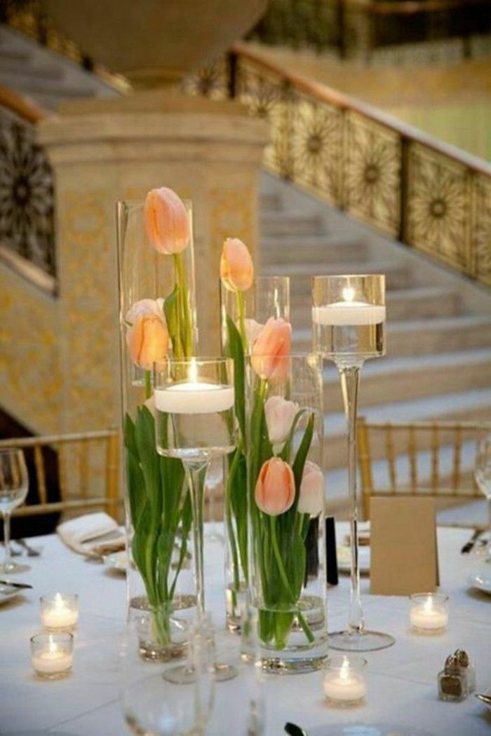 Zdobenie nápady pružinové tischdeko-jarné kvety-tulipány