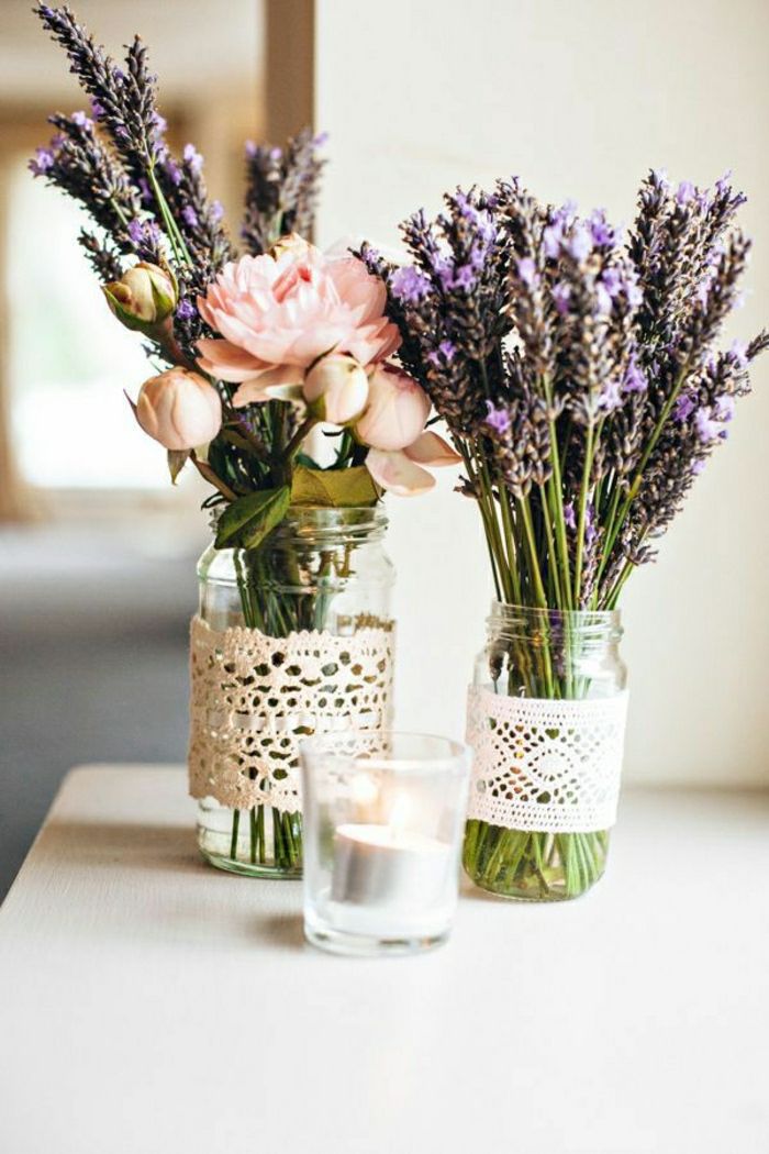 Decoratie met Peony en Lavendel