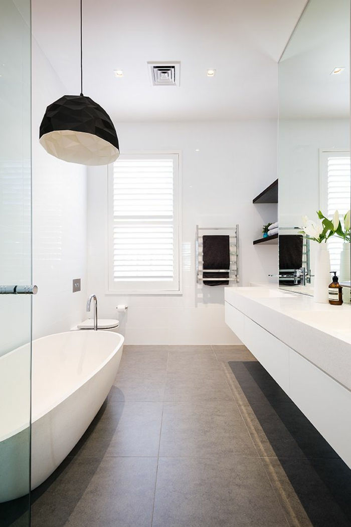 Designer badrum och vit-svart-modern badrumstillbehör-small-bath modell