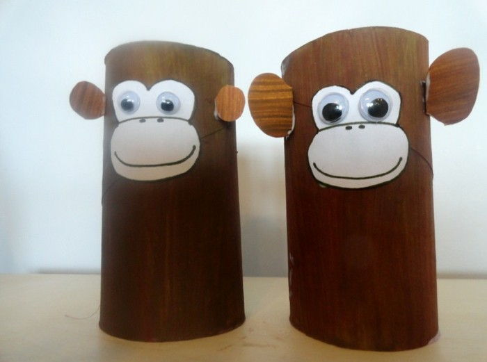 Łatwy rzemieślnicze pomysły dwie małpy