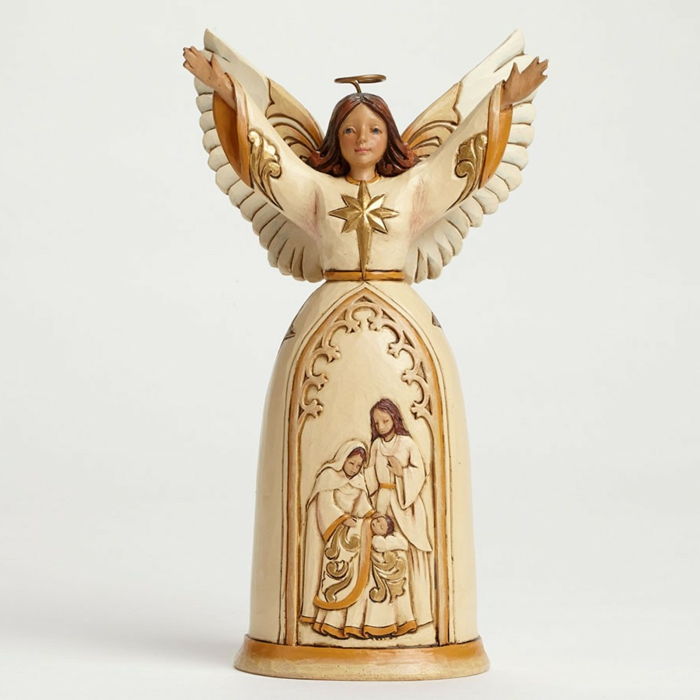 Angel siffra Ivory guld souvenir dekoration